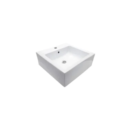 Vasque lavabo céramique 480x480x175 mm modèle HE-V02 – vasque moderne pour salle de bain – Soavy Madagascar