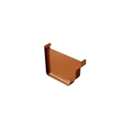 Fond gouttière carré marron – pièce de finition en PVC marron pour gouttières carrées, résistante et durable – Soavy Madagascar