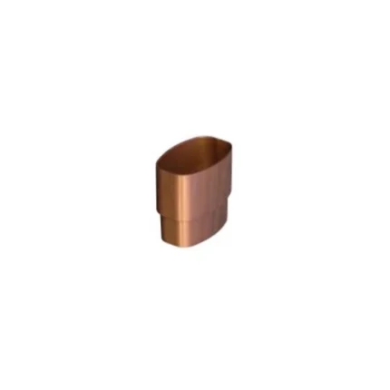 Manchon PVC 100 mm carré marron – raccord de jonction en PVC marron pour descentes pluviales carrées, diamètre 100 mm – Soavy Madagascar