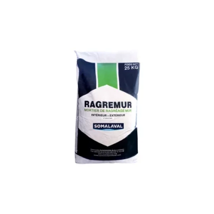 Ragremur 25kg Somalaval – mortier de réparation pour murs, haute adhérence et résistance, idéal pour rénovation et rebouchage – Soavy Madagascar