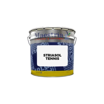 Striasol Tennis 20kg Somalaval – résine polyuréthane professionnelle pour revêtement de terrain de tennis, haute résistance à l’usure et aux intempéries – Soavy Madagascar