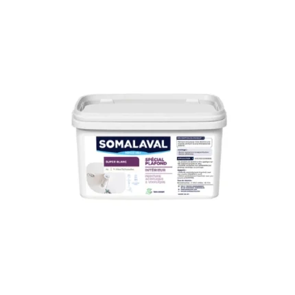 Superblanc 15kg Somalaval – peinture blanche mate professionnelle pour murs et plafonds, haute couvrance et finition durable – Soavy Madagascar