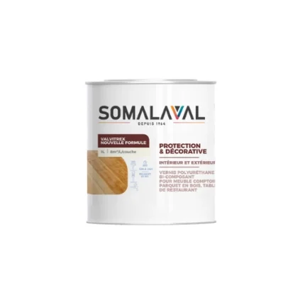 Valvitrex Nouvelle Formule 18L Somalaval – vernis acrylique transparent grand format pour bois, pierre et enduits décoratifs, finition brillante résistante – Soavy Madagascar