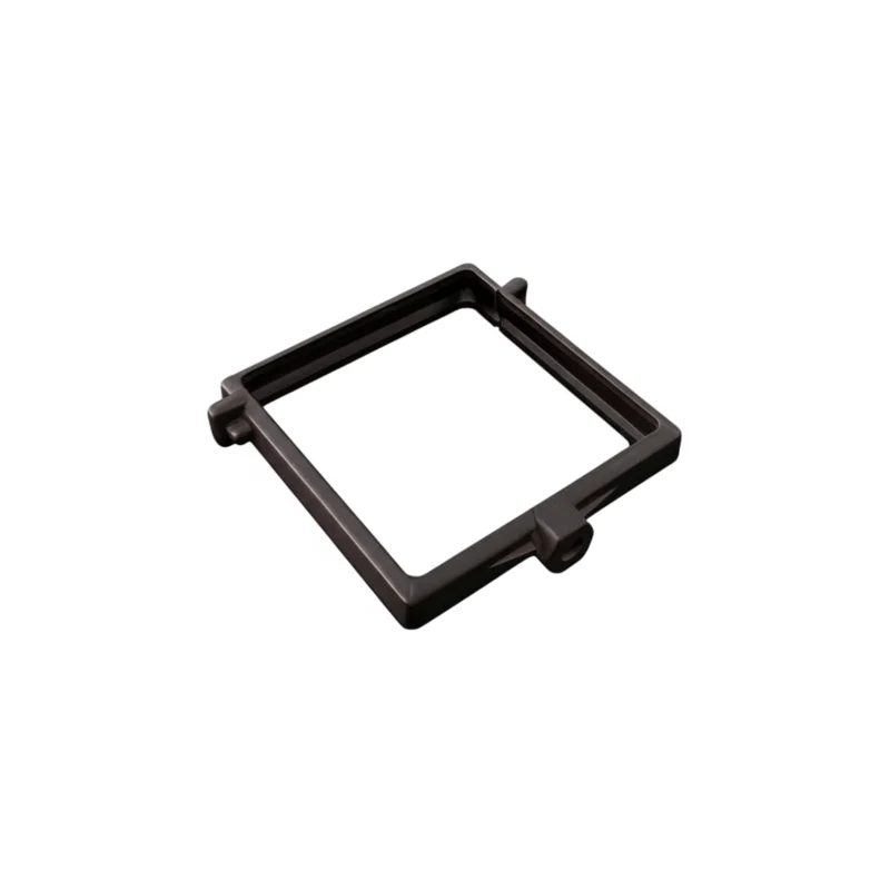 Collier carré en PVC gris clair 100x100 mm – Raccord et fixation pour plomberie | Soavy Madagascar