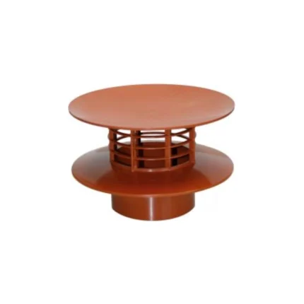 Extracteur d’air statique en PVC couleur rouge tuile diamètre 100 mm – Ventilation passive | Soavy Madagascar