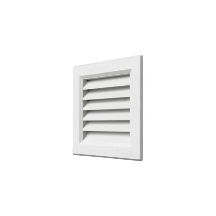 Grille à encastrer blanche 140x140 mm avec moustiquaire – Pass Air 50 cm², ventilation et protection anti-insectes | Soavy Madagascar